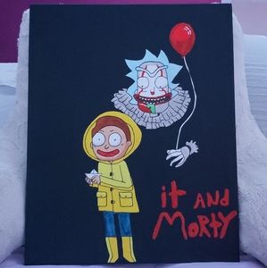"It and Morty" Canvas Painting